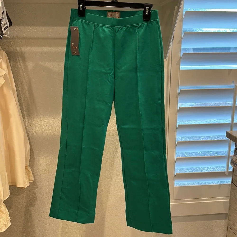 Seea Teal Cropped Ankle Pants - Picture 7 of 8